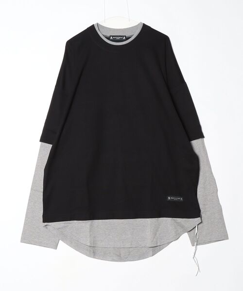 mastermind JAPAN(マスターマインド)の「BOXY LAYERED LS TEE(Tシャツ/カットソー・メンズ・ブラック系その他・XL)」の1枚目の写真