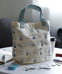 SNOOPY スヌーピーミニトートバッグ ファスナー