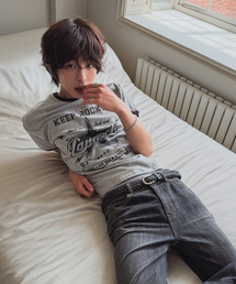 LANARCHIVE（ランアーカイブ）の「[0136] パンクスタリングTシャツ - グレー（Tシャツ/カットソー）」