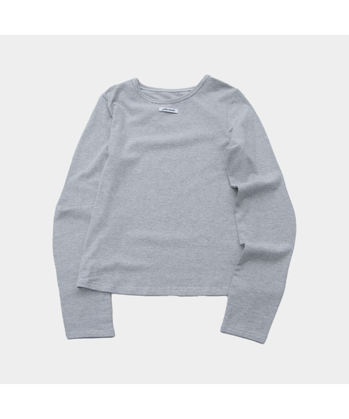 PLACE STUDIO(プレイススタジオ)の「ベーシックボーダーアウトラベルソフトロングスリーブウィメンズTシャツ_3COLOR(Tシャツ/カットソー・レディース・ブラウン/グレー/ブラック・FREE)」の2枚目の写真
