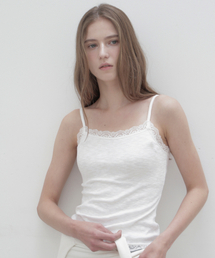 THEMARGOT（ザマルゴット）の「スcoopレーススリーブレス_ivory（Tシャツ/カットソー）」