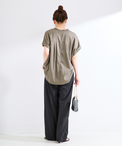 B.C STOCK(ベーセーストック)の「手洗い可 / 接触冷感/ UVケア / SUUSUU スラックス(スラックス・レディース・ブラック/ベージュ・FREE)」の5枚目の写真