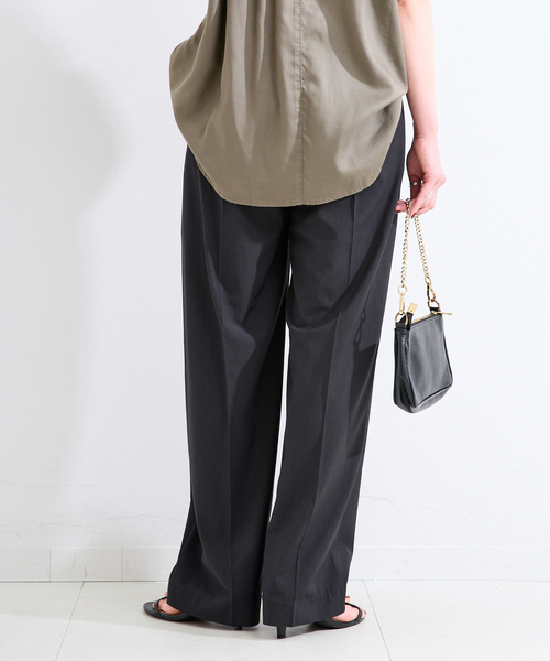 B.C STOCK(ベーセーストック)の「手洗い可 / 接触冷感/ UVケア / SUUSUU スラックス(スラックス・レディース・ブラック/ベージュ・FREE)」の8枚目の写真