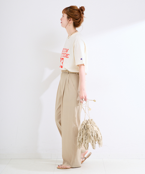 B.C STOCK(ベーセーストック)の「手洗い可 / 接触冷感/ UVケア / SUUSUU スラックス(スラックス・レディース・ブラック/ベージュ・FREE)」の10枚目の写真