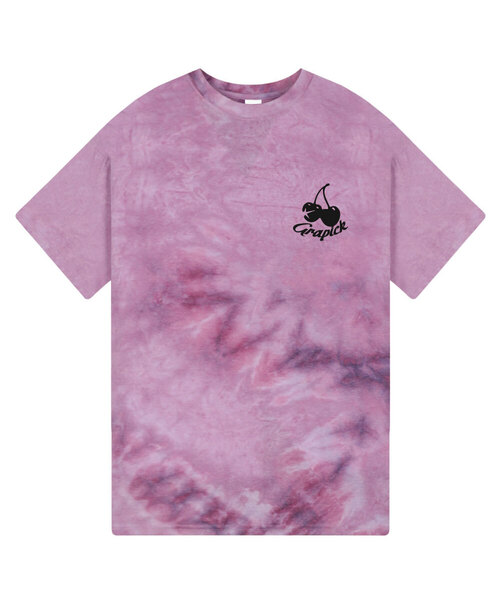 BASIC LABEL（ベーシックラベル）の「チェリーピック タイダイ水染めTシャツ 6カラー [GRSE_9802]（Tシャツ/カットソー・レディース・パープル/ブルー/マスタード/ダークグレー/マルチ/パープル系その他・FREE）」の3枚目の写真