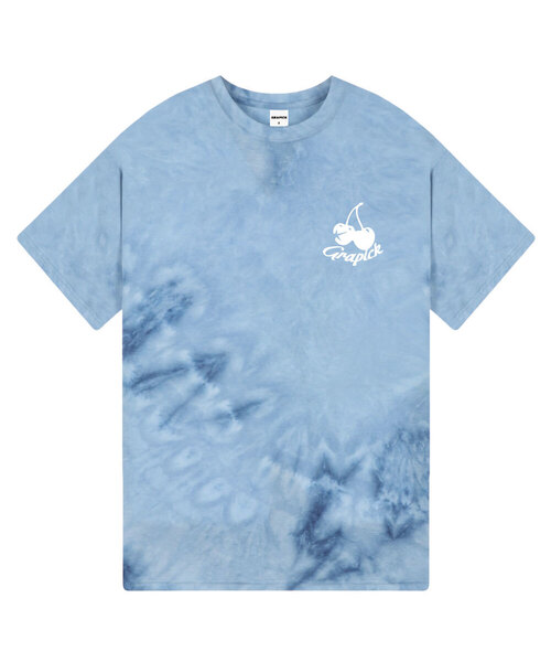 BASIC LABEL（ベーシックラベル）の「チェリーピック タイダイ水染めTシャツ 6カラー [GRSE_9802]（Tシャツ/カットソー・レディース・パープル/ブルー/マスタード/ダークグレー/マルチ/パープル系その他・FREE）」の2枚目の写真