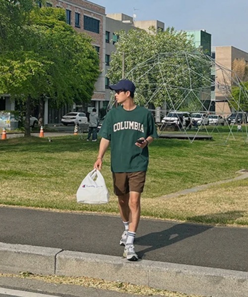 NOWLE(ノウル)の「【NOWLE】アーチカレッジロゴ プリントTシャツ / 半袖 Tシャツ(Tシャツ/カットソー・メンズ・グリーン/ホワイト/ブラック・MEDIUM/X-LARGE/LARGE)」の17枚目の写真