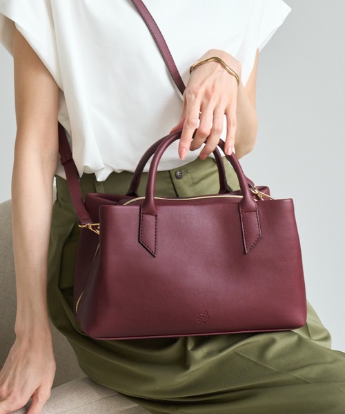 ROPE' PICNIC(ロペピクニック)の「2WAYミドルサイズ全開放バッグ/軽量(トートバッグ・レディース・ベージュ系その他2/ワイン/ブラック・FREE)」の15枚目の写真