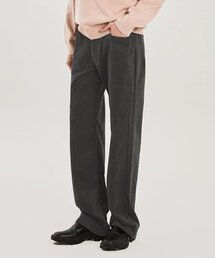 ADHOC（アドホック）の「男女共用 冬 コーデュロイ ワイドパンツ (グレー) (HZALP81-35)（スラックス）」