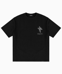 SPエアコットンダブルクロス半袖Tシャツブラック