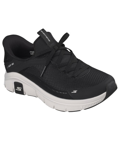 SKECHERS(スケッチャーズ)の「ハンズフリー スリップインズ リラックスフィット フレックス(スニーカー・レディース・ネイビー/ブラック×ホワイト・24cm/23.5cm/23cm)」の4枚目の写真