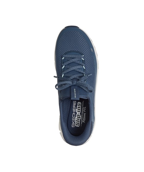 SKECHERS(スケッチャーズ)の「ハンズフリー スリップインズ リラックスフィット フレックス(スニーカー・レディース・ネイビー/ブラック×ホワイト・24cm/23.5cm/23cm)」の11枚目の写真