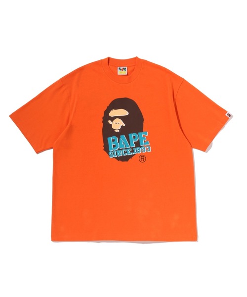 A BATHING APE(アベイシングエイプ)の「STENCIL FONT APE HEAD RELAXED FIT TEE(Tシャツ/カットソー・メンズ・オレンジ/ブラック/ホワイト・X-LARGE/LARGE/MEDIUM/SMALL/XX-LARGE)」の3枚目の写真