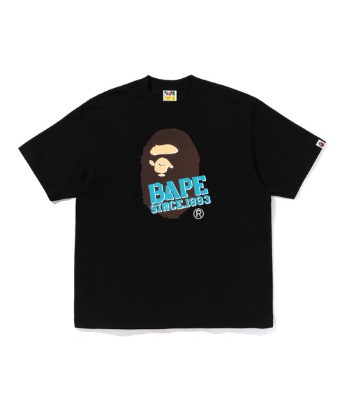 A BATHING APE(アベイシングエイプ)の「STENCIL FONT APE HEAD RELAXED FIT TEE(Tシャツ/カットソー・メンズ・オレンジ/ブラック/ホワイト・X-LARGE/LARGE/MEDIUM/SMALL/XX-LARGE)」の2枚目の写真