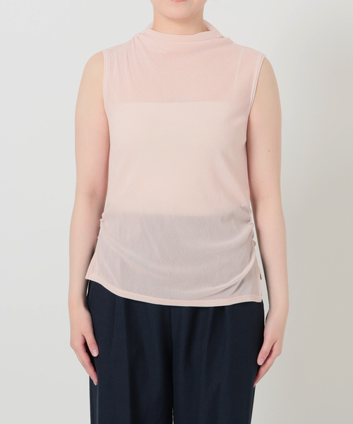 La TOTALITE(ラトータリテ)の「【洗える】チュールフロッキーハイネックカット(Tシャツ/カットソー・レディース・グレー/ブルー/バーガンディー・FREE)」の18枚目の写真