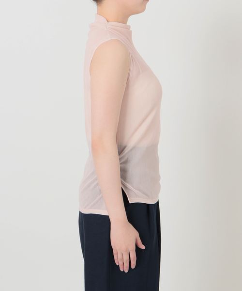 La TOTALITE(ラトータリテ)の「【洗える】チュールフロッキーハイネックカット(Tシャツ/カットソー・レディース・グレー/ブルー/バーガンディー・FREE)」の21枚目の写真