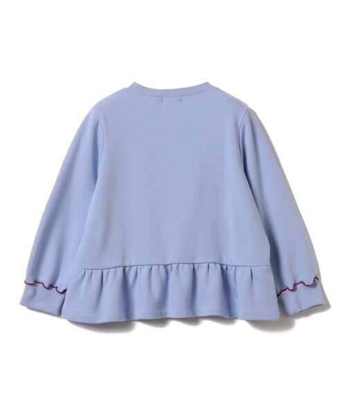 BEAMS mini（ビームスミニ）の「切替フリル スウェット 2026FW（90～140cm）（スウェット・キッズ・パープル系その他4/ライトブルー・90/100/110/120/130/140）」の5枚目の写真