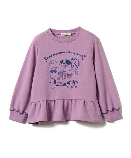 BEAMS mini（ビームスミニ）の「切替フリル スウェット 2026FW（90～140cm）（スウェット・キッズ・パープル系その他4/ライトブルー・90/100/110/120/130/140）」の11枚目の写真