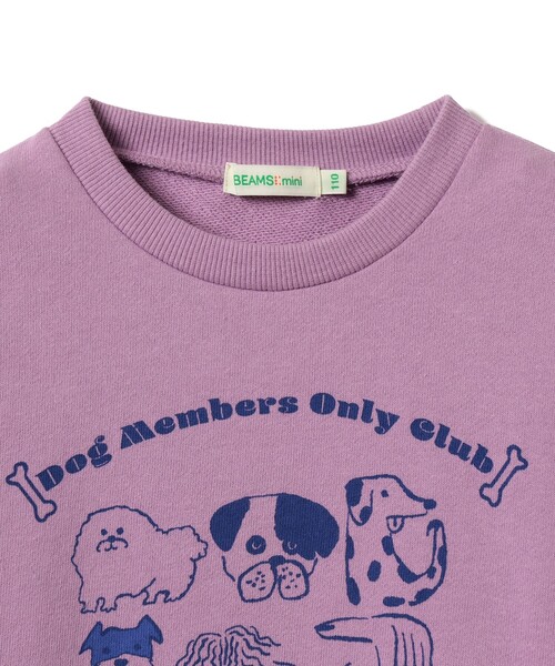 BEAMS mini（ビームスミニ）の「切替フリル スウェット 2026FW（90～140cm）（スウェット・キッズ・パープル系その他4/ライトブルー・90/100/110/120/130/140）」の12枚目の写真
