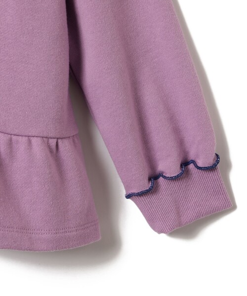 BEAMS mini（ビームスミニ）の「切替フリル スウェット 2026FW（90～140cm）（スウェット・キッズ・パープル系その他4/ライトブルー・90/100/110/120/130/140）」の13枚目の写真