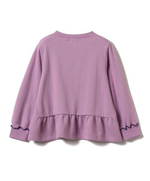 BEAMS mini（ビームスミニ）の「切替フリル スウェット 2026FW（90～140cm）（スウェット・キッズ・パープル系その他4/ライトブルー・90/100/110/120/130/140）」の15枚目の写真