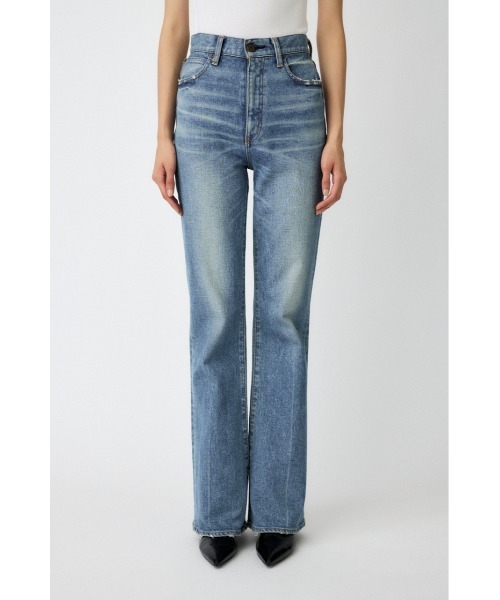 MOUSSY(マウジー)の「【シリーズ累計24万本販売】MVS FLARE(L) / ロングサイズ(デニムパンツ・レディース・ブルー/ワンウォッシュ・22inch/23inch/27inch/26inch/25inch/24inch)」の2枚目の写真