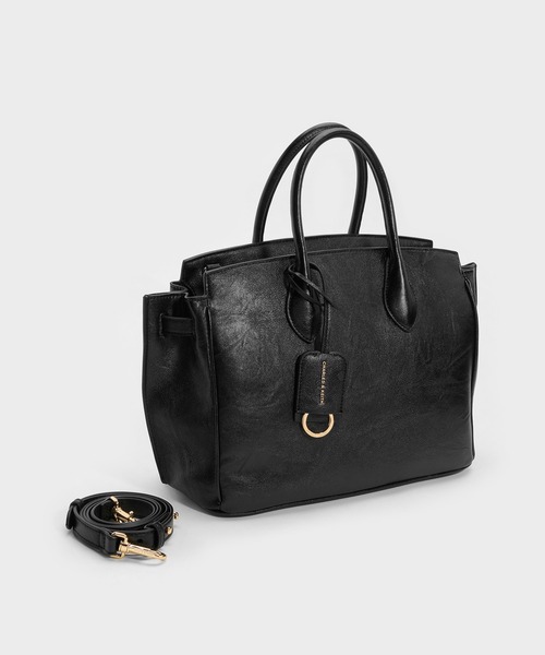 CHARLES & KEITH（チャールズ & キース）の「Ginevra ラージジネヴラ トートバッグ（トートバッグ・レディース・ブラック・L）」の3枚目の写真