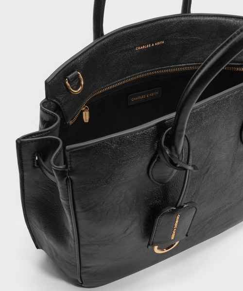 CHARLES & KEITH（チャールズ & キース）の「Ginevra ラージジネヴラ トートバッグ（トートバッグ・レディース・ブラック・L）」の6枚目の写真