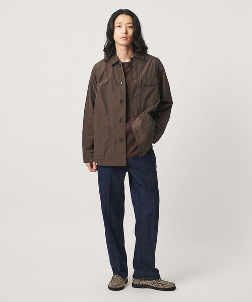 UNITED ARROWS(ユナイテッドアローズ)の「シルキーポプリン カバーオール(カバーオール・メンズ・ベージュ/ダークブラウン・XL/L/S/M)」の8枚目の写真