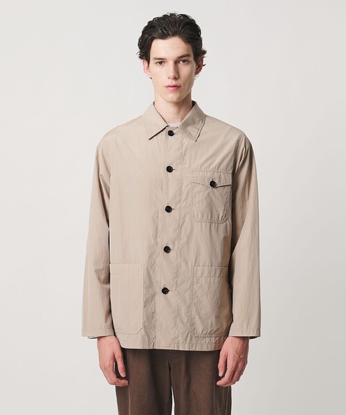 UNITED ARROWS(ユナイテッドアローズ)の「シルキーポプリン カバーオール(カバーオール・メンズ・ベージュ/ダークブラウン・XL/L/S/M)」の9枚目の写真
