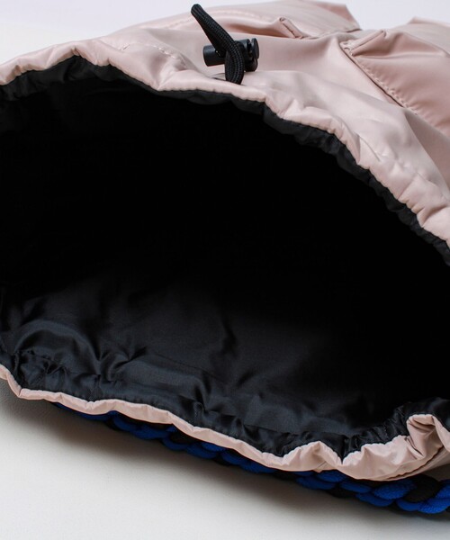 SML(エスエムエル)の「【SML/エスエムエル】BRAID PURSE PACK 巾着リュック 2WAY 撥水(バックパック/リュック・メンズ・ベージュ・FREE)」の6枚目の写真