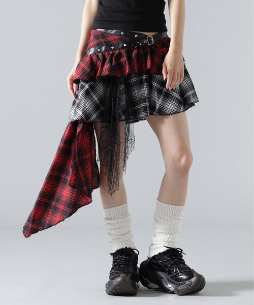 MAVYTH/メヴィス/CHECK WRAP SKIRT（スカート）｜L.H.P