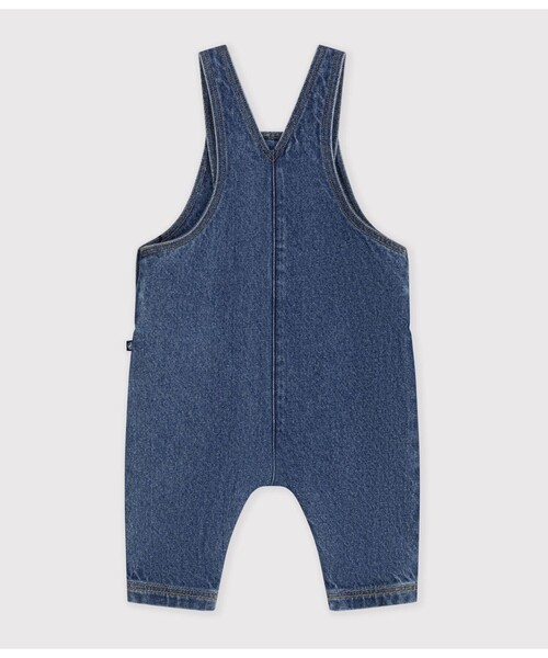 PETIT BATEAU(プチバトー)の「ハートポケット付きデニムサロペット(サロペット/オーバーオール・キッズ・ブルー・18MONTH/12MONTH/24MONTH/36MONTH)」の3枚目の写真