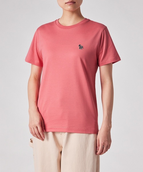 PS Paul Smith(ピーエスポールスミス)の「ウィメンズ シーズンカラーゼブラ 半袖Tシャツ / 265850 G799(Tシャツ/カットソー・レディース・コーラル・SMALL/MEDIUM/LARGE/2L)」の1枚目の写真