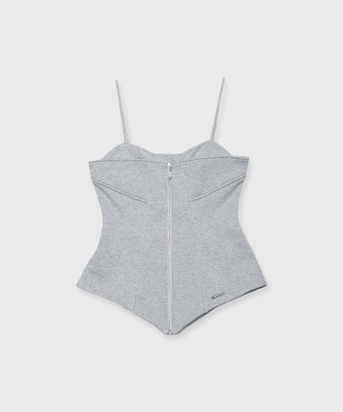 JOSE MOON(ジョゼムーン)の「LAYERED DETAIL SWEAT BUSTIER/レイヤードディティールスウェットビスチェ(その他トップス・レディース・グレー/チャコールグレー・38/36)」の18枚目の写真
