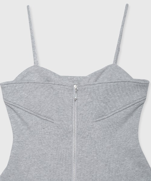JOSE MOON(ジョゼムーン)の「LAYERED DETAIL SWEAT BUSTIER/レイヤードディティールスウェットビスチェ(その他トップス・レディース・グレー/チャコールグレー・38/36)」の20枚目の写真