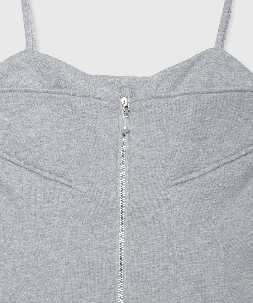 JOSE MOON(ジョゼムーン)の「LAYERED DETAIL SWEAT BUSTIER/レイヤードディティールスウェットビスチェ(その他トップス・レディース・グレー/チャコールグレー・38/36)」の21枚目の写真