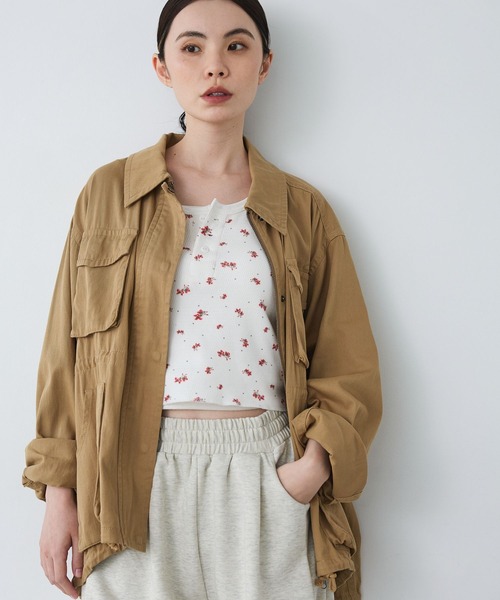 JEANASIS(ジーナシス)の「【FAITH MILLS×JEANASIS】ヘンリータンク(タンクトップ・レディース・ホワイト/オートミール・FREE)」の4枚目の写真