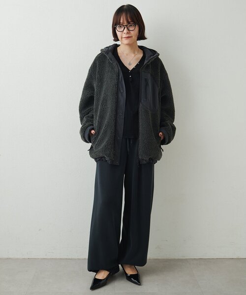 Whim Gazette(ウィムガゼット)の「【GEMINI】レイヤースウェットパンツ(スウェットパンツ・レディース・ブラック/ネイビー・FREE)」の10枚目の写真