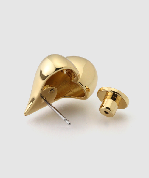 journal standard L'essage（ジャーナルスタンダードレサージュ）の「JENNY BIRD/ジェニーバード ART HEART BUTTON EARRINGS ピアス（ピアス（両耳用）・レディース・ゴールド・FREE）」の5枚目の写真
