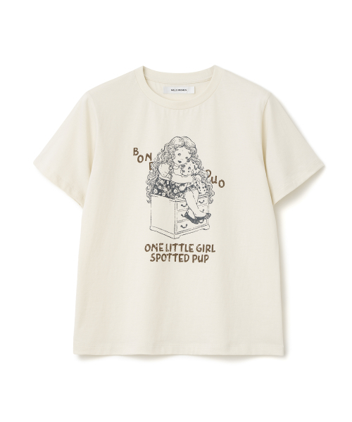 MILLO WOMEN（ミロウーマン）の「リトルポートレートTシャツ [クリーム]（Tシャツ/カットソー・レディース・その他・ONE SIZE）」の2枚目の写真