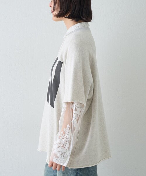 Whim Gazette(ウィムガゼット)の「【KATHARINE HAMNETT】スローガンハーフスリーブスウェット(スウェット・レディース・ホワイト系その他・FREE)」の5枚目の写真