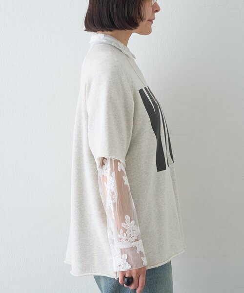Whim Gazette(ウィムガゼット)の「【KATHARINE HAMNETT】スローガンハーフスリーブスウェット(スウェット・レディース・ホワイト系その他・FREE)」の9枚目の写真