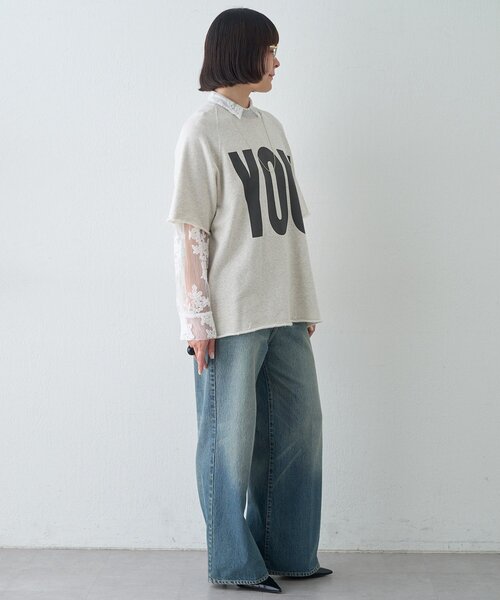 Whim Gazette(ウィムガゼット)の「【KATHARINE HAMNETT】スローガンハーフスリーブスウェット(スウェット・レディース・ホワイト系その他・FREE)」の8枚目の写真