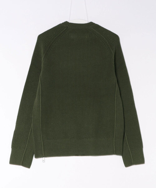 ALLSAINTS(オールセインツ)の「KIT ACID-WASHED COTTON CREW-NECK JUMPER | KIT アシッドウォッシュ コットン クルーネック ニット・セーター(ニット/セーター・メンズ・グリーン系その他・S/M/L/XS)」の7枚目の写真