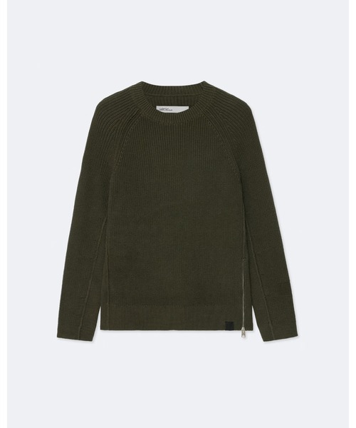 ALLSAINTS(オールセインツ)の「KIT ACID-WASHED COTTON CREW-NECK JUMPER | KIT アシッドウォッシュ コットン クルーネック ニット・セーター(ニット/セーター・メンズ・グリーン系その他・S/M/L/XS)」の8枚目の写真