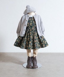 Hoppetta（ホッペッタ）の「【Hoppetta(ホッペッタ)】リバティBambiエプロンドレス 80・90・100・110cm（ドレス）」