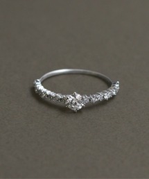 【Pt900】ラウンドダイヤモンドリング(0.38ct up)