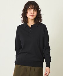 GREY LABEL ファインコットンポロニット