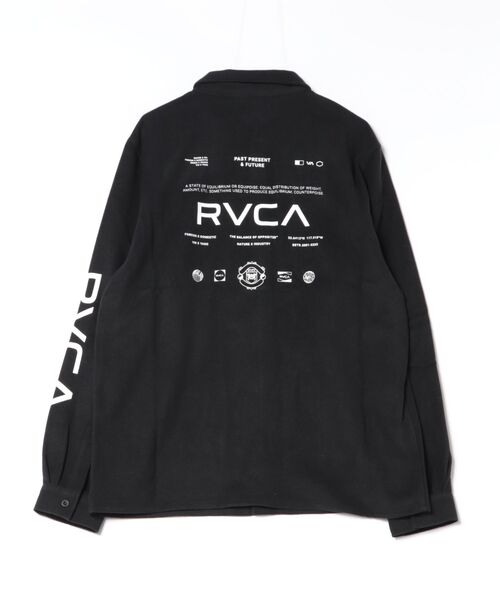 RVCA（ルーカ）の「RVCA メンズ ALL LOGO SHIRT 長袖シャツ 【2026年秋冬モデル】（シャツ/ブラウス・メンズ・ブラック/ブラック系その他・LARGE/MEDIUM/SMALL）」の3枚目の写真
